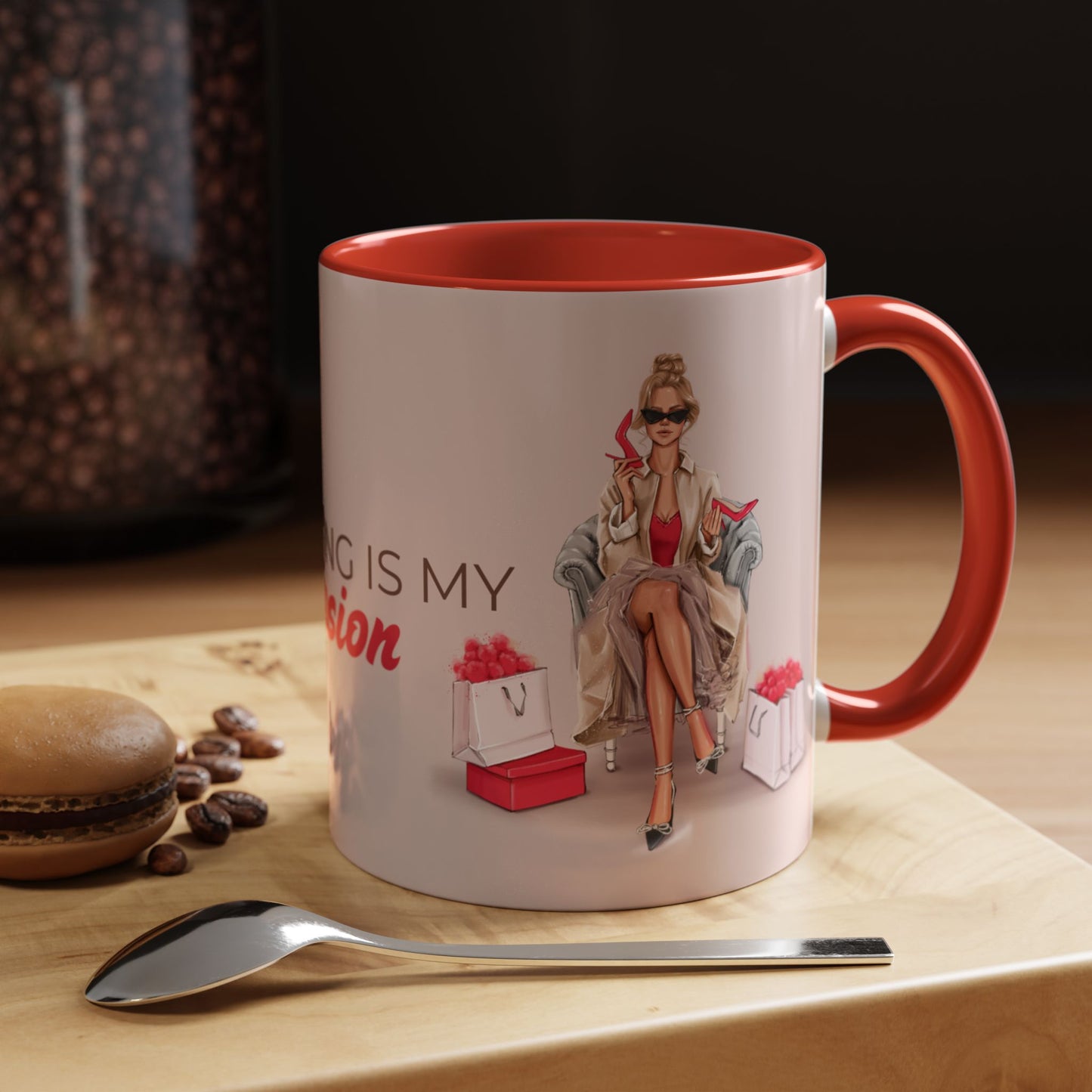 Chic Shopping Mug – 'Shopping Is My Passion'