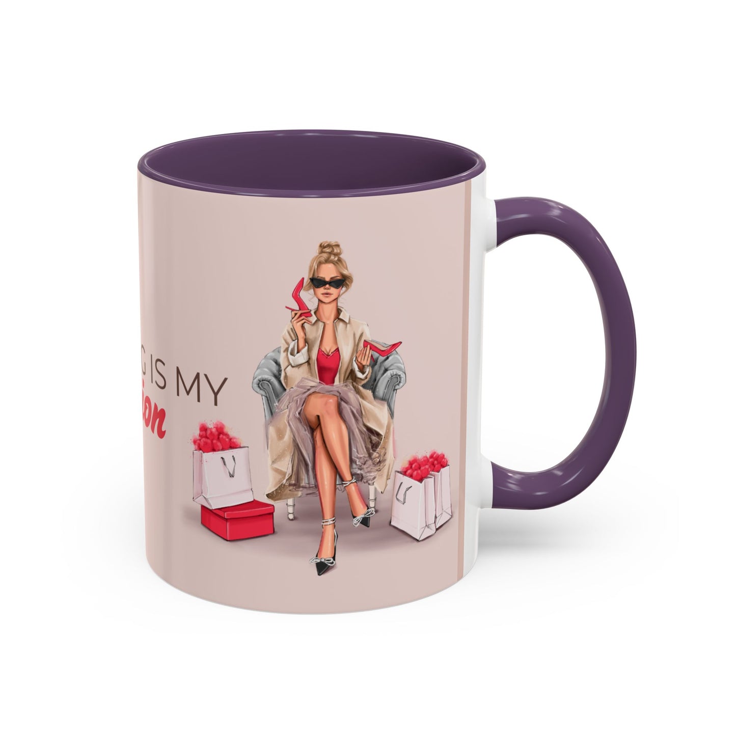 Chic Shopping Mug – 'Shopping Is My Passion'