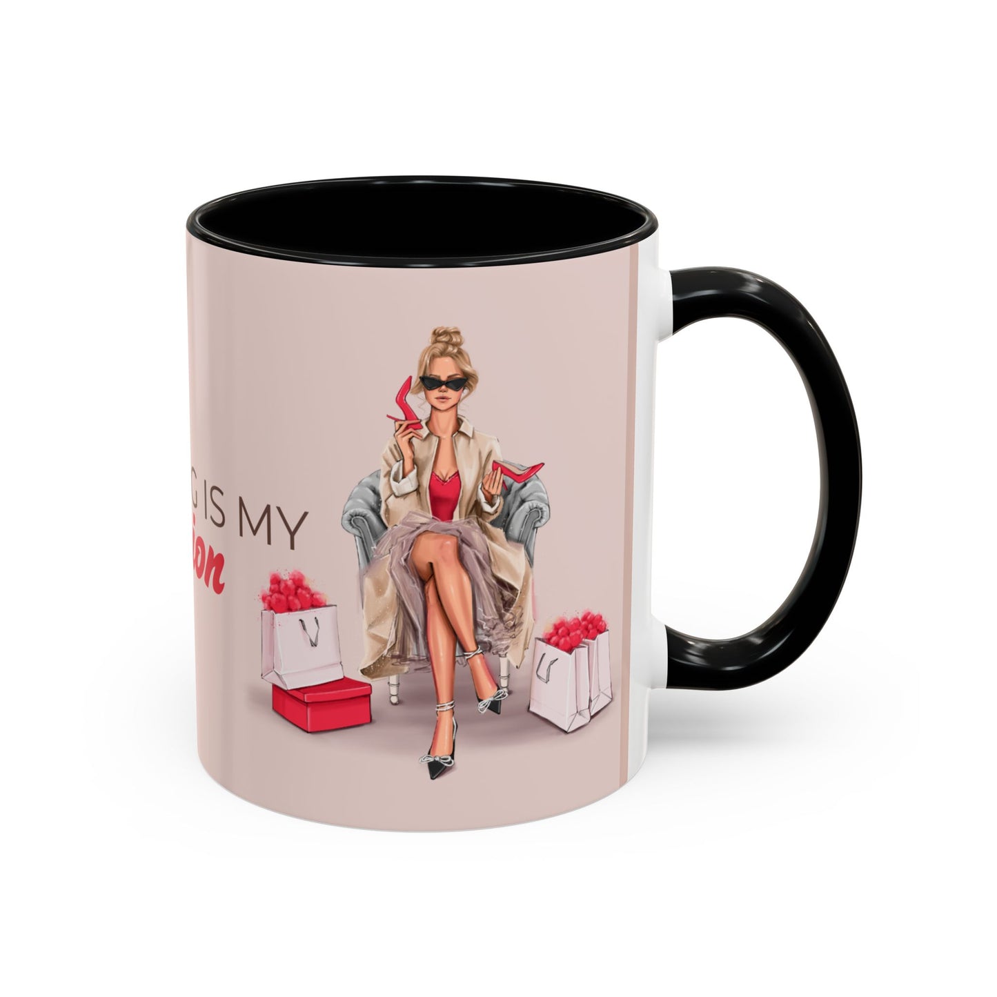Chic Shopping Mug – 'Shopping Is My Passion'
