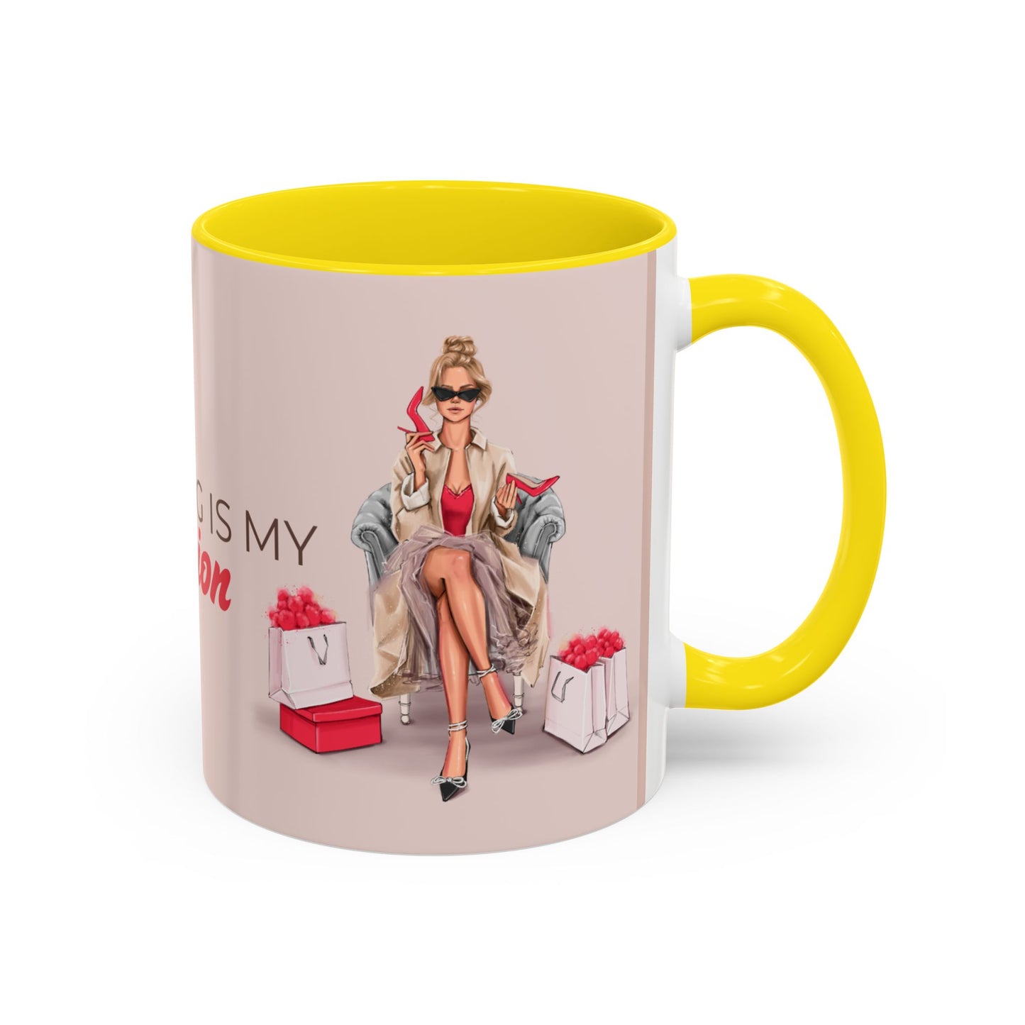 Chic Shopping Mug – 'Shopping Is My Passion'