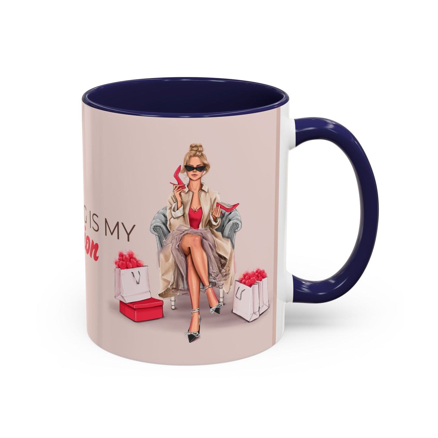 Chic Shopping Mug – 'Shopping Is My Passion'