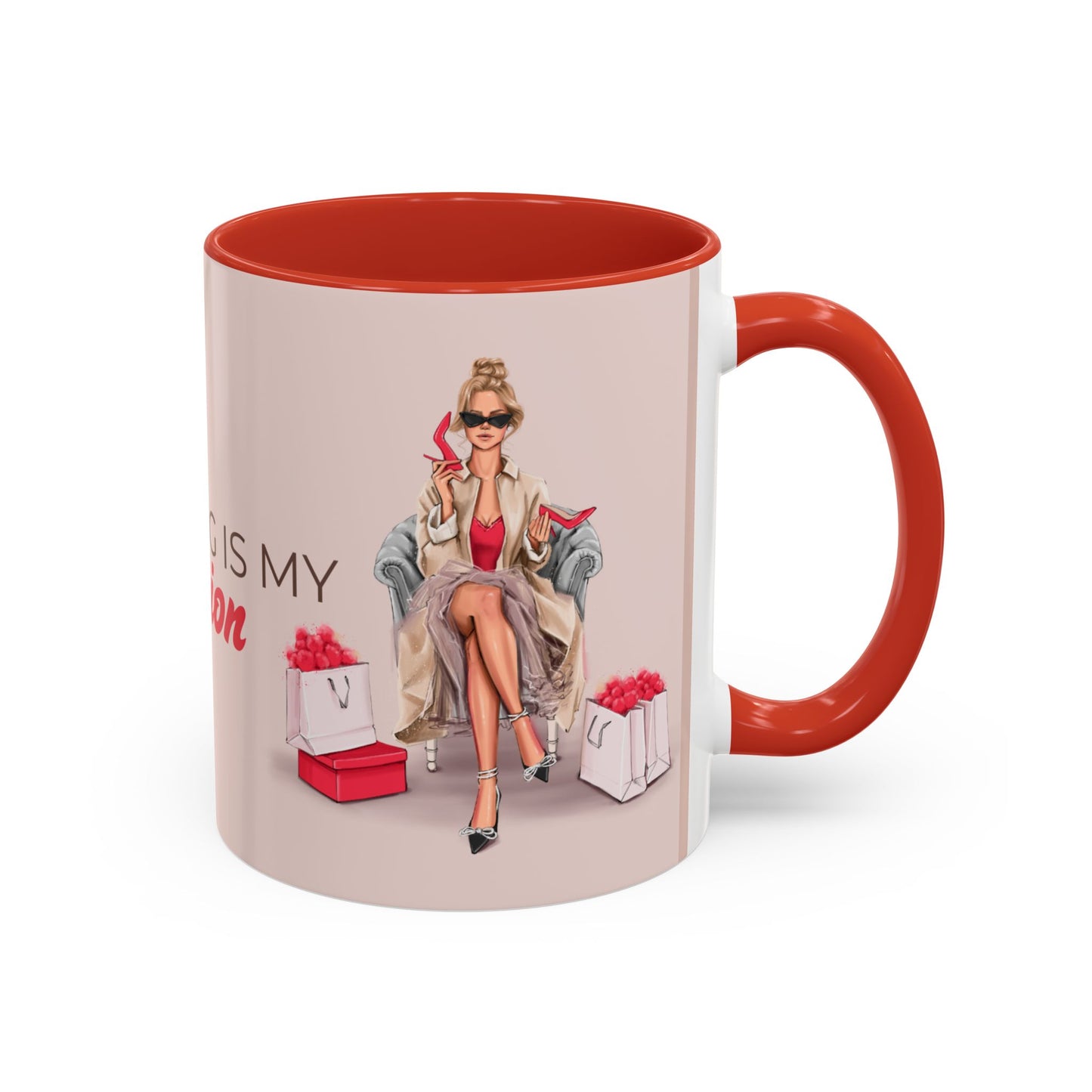 Chic Shopping Mug – 'Shopping Is My Passion'