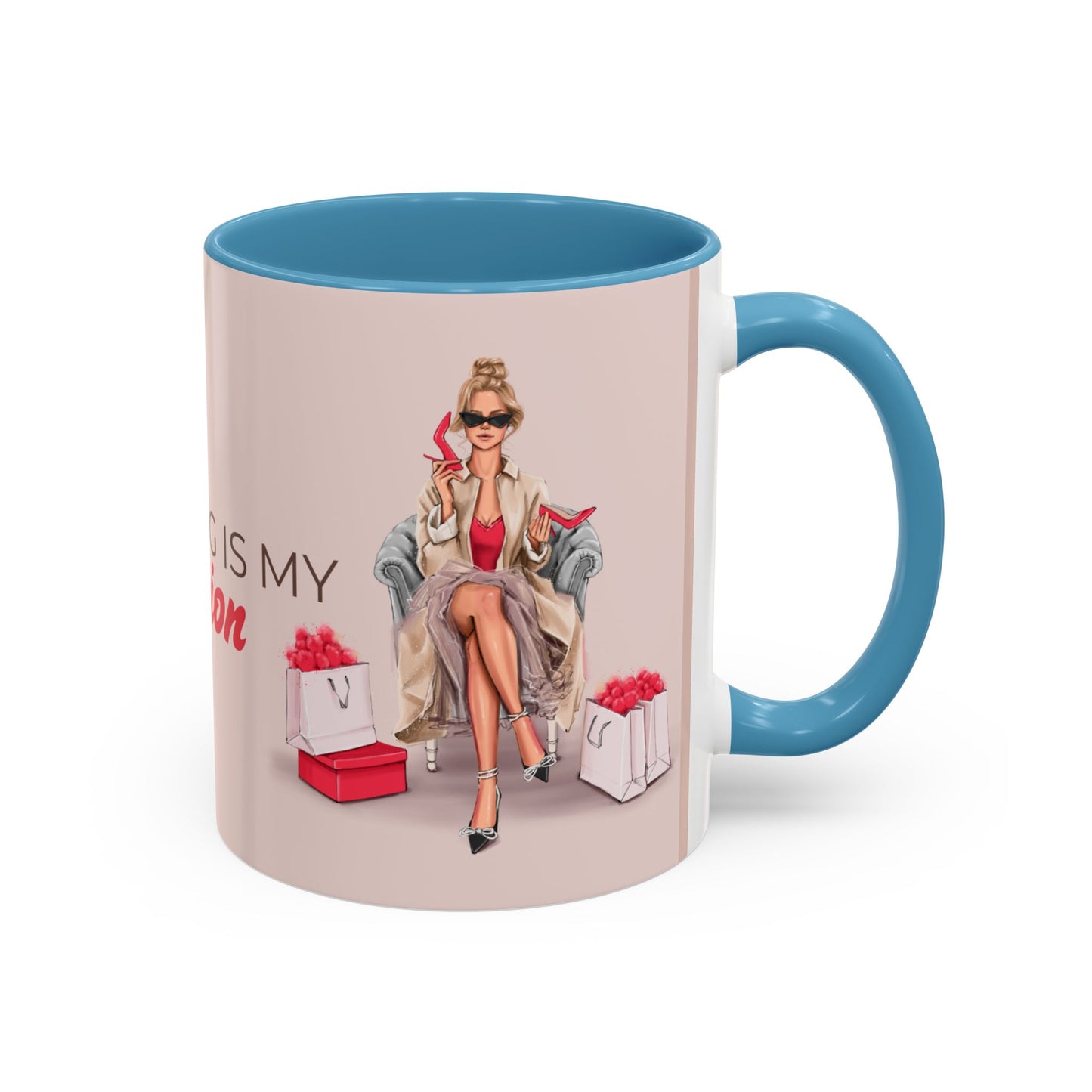 Chic Shopping Mug – 'Shopping Is My Passion'