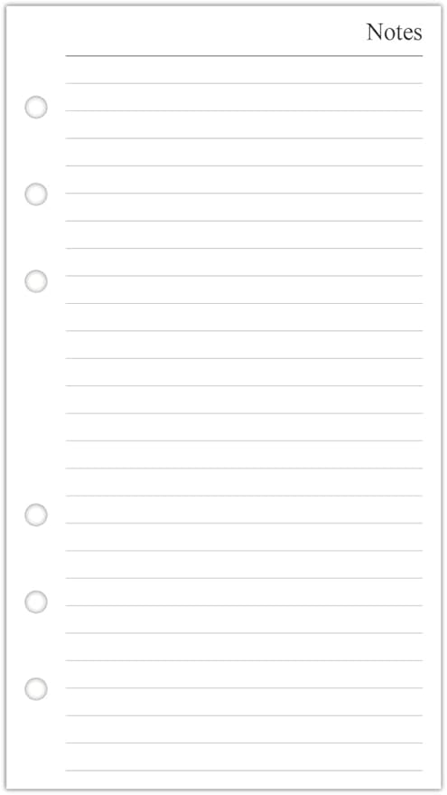 A6 Filofax Infills 2026