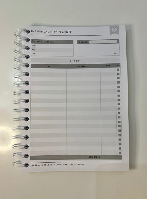 The Female Boss Stationary Christmas Planner