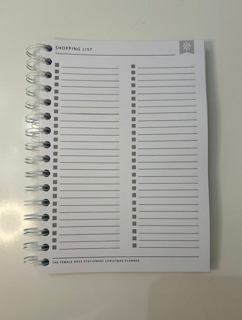 The Female Boss Stationary Christmas Planner